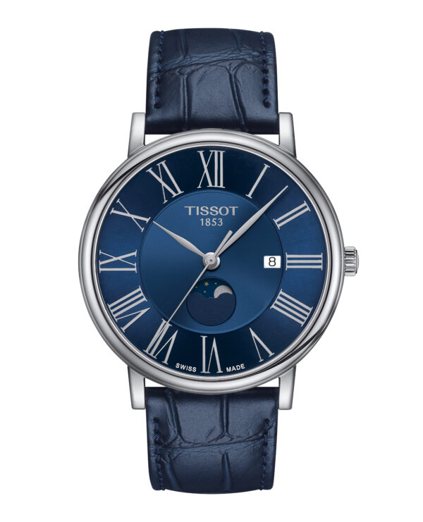 Tissot Carson Premium Gent Moonphase Edelstahl u. Lederband