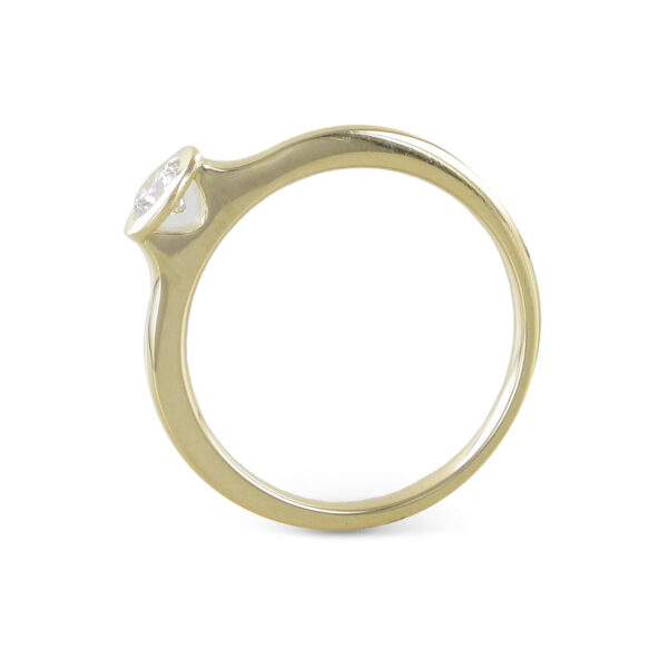 Solitär-Ring Gelbgold Brillant 750/GG