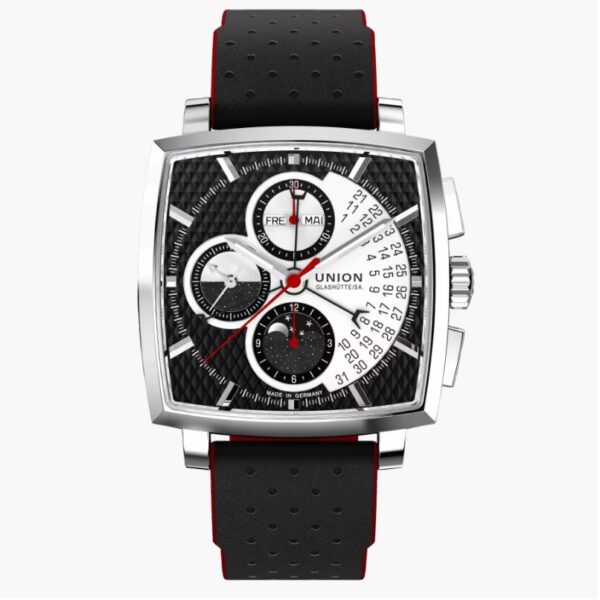 Averin Automatik.Chronograph Edelstahl u. Lederband