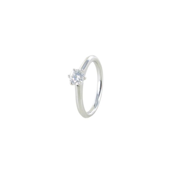 Solitär Ring 950/- Platin 950/PT
