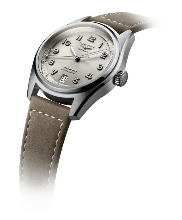 Longines Spirit Edelstahl u. Lederband – Bild 2