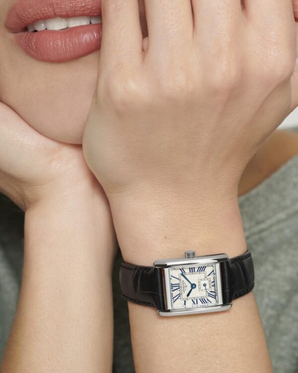 Longines Mini Dolce Vita Edelstahl u. Lederband – Bild 2