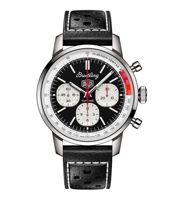 TOP TIME B01 DEUS Edelstahl u. Lederband