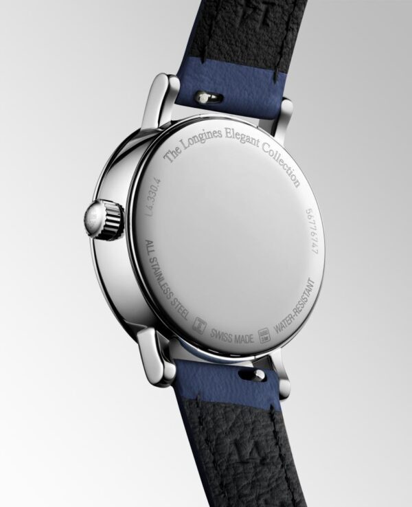 Longines Elegant Collection Edelstahl u. Lederband – Bild 2