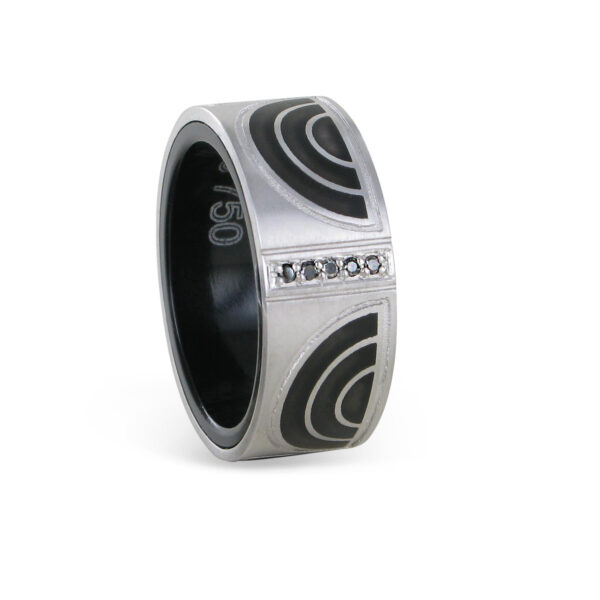 Herrenring "Schöne" Diamanten 750/WG