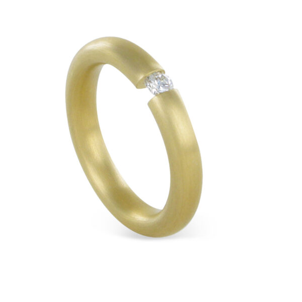 Spannring 750/- GG 0,15ct