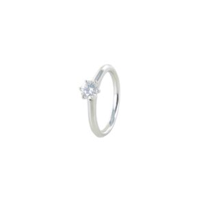 Solitär Ring 950/- Platin