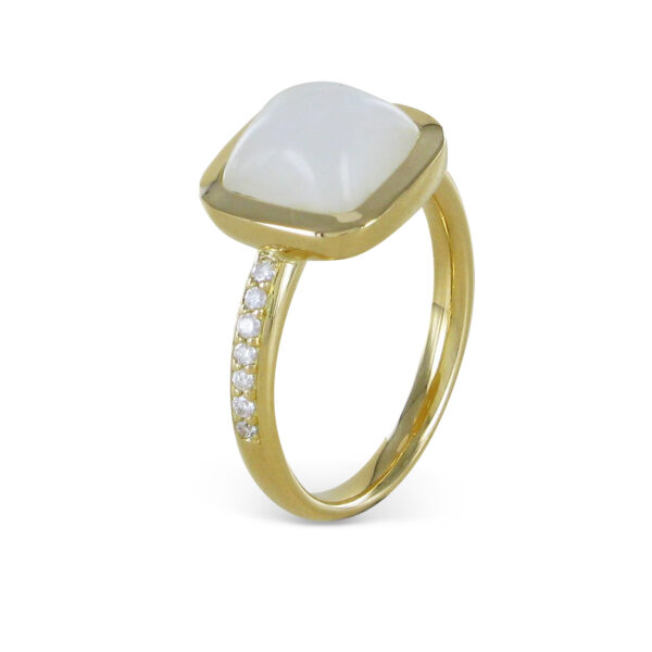 Bandring Mondstein Cabouchon