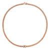Collier 750/- Rotgold Pavé