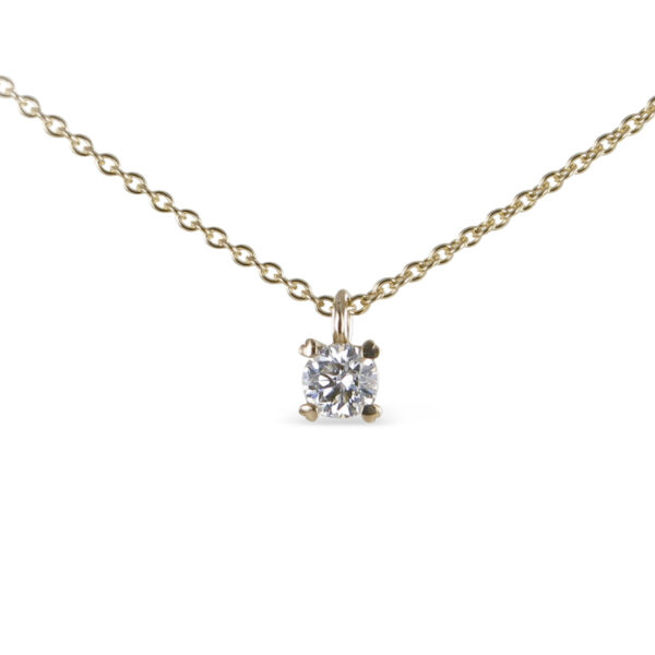 Solitäranhänger 750/-Gelbgold