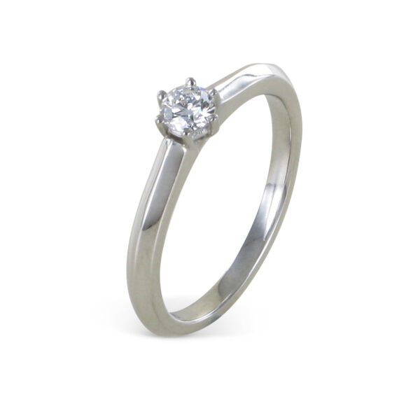 Solitär 750/- Weißgold