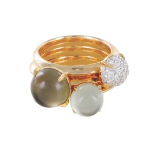 Ring Rauchquarz Rotgold