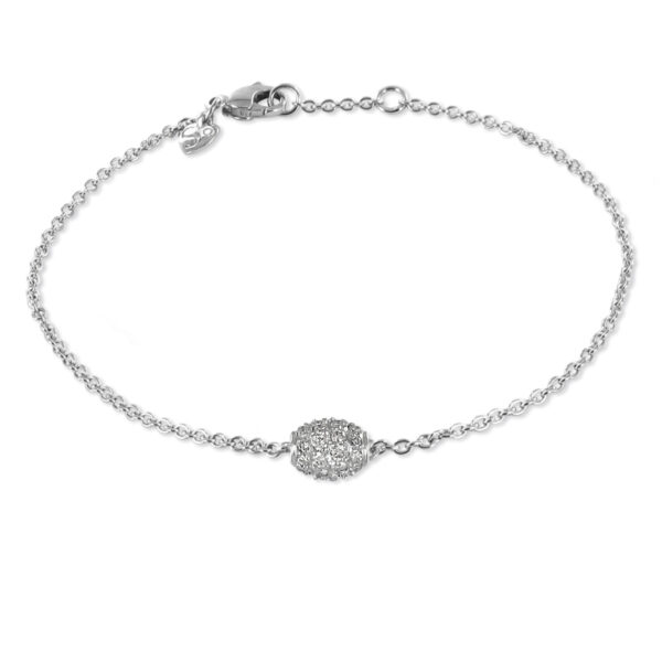 Armband Weißgold mit Pavé Ronde