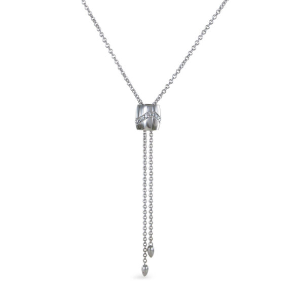 Verschiebe-Collier Brillantwelle