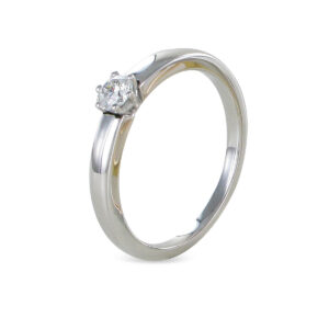 Brillant Solitär Ring Weißgold