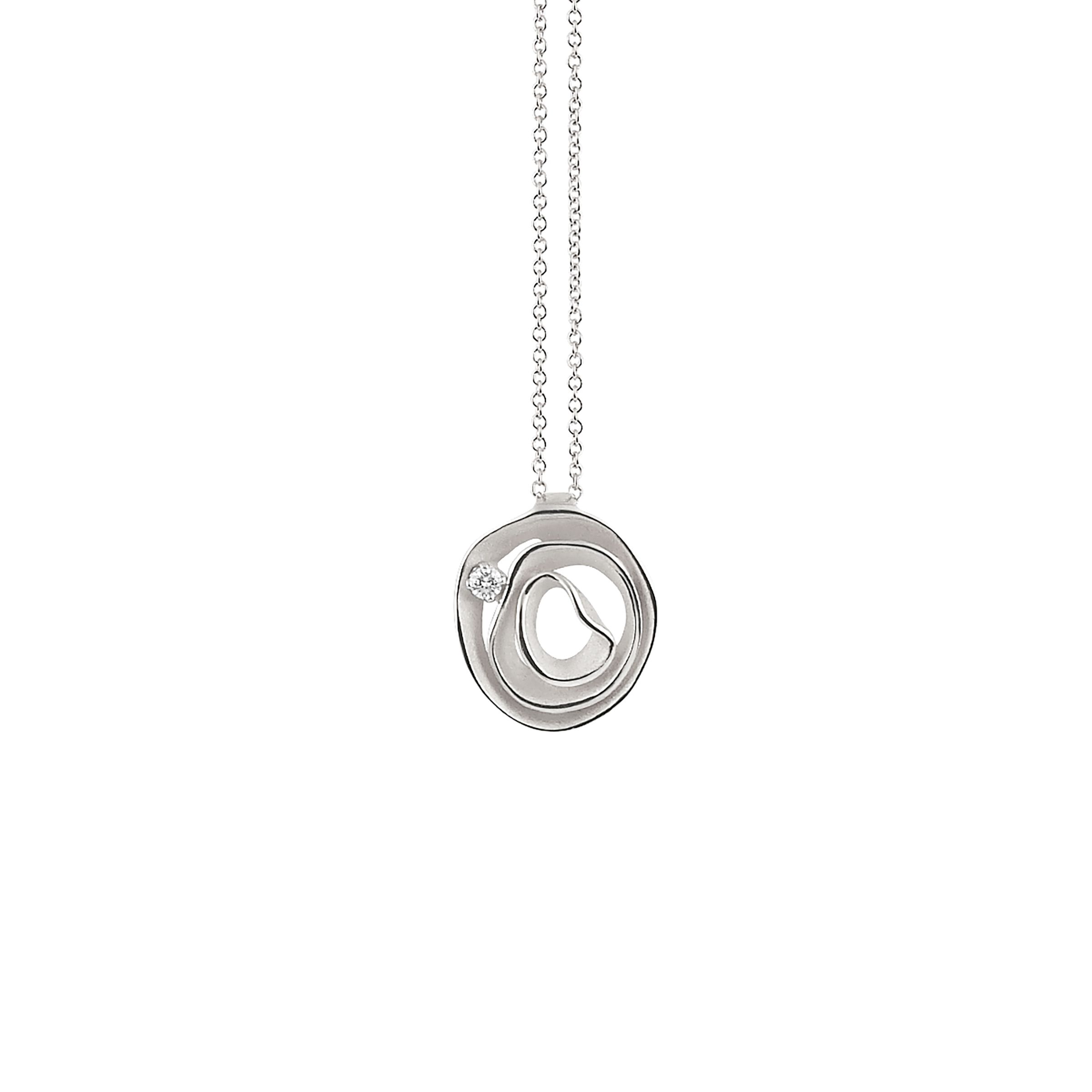 Collier Dune 750/White Ice Gold