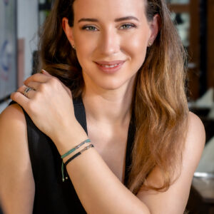 Makrameearmband 750/-RG