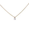 Solitaire Collier 750/- Gelbgold