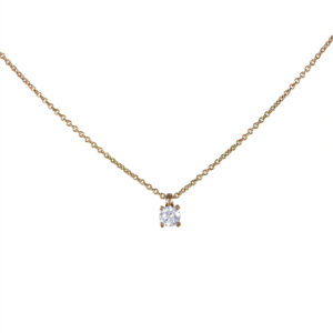 Solitaire Collier 750/- Gelbgold