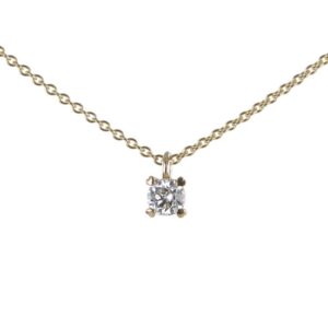 Solitaer Collier 750/- Gelbgold