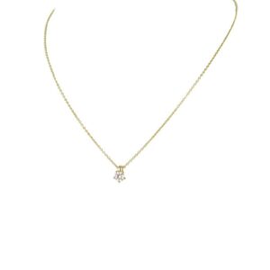 Solitaer Collier 750/- Gelbgold